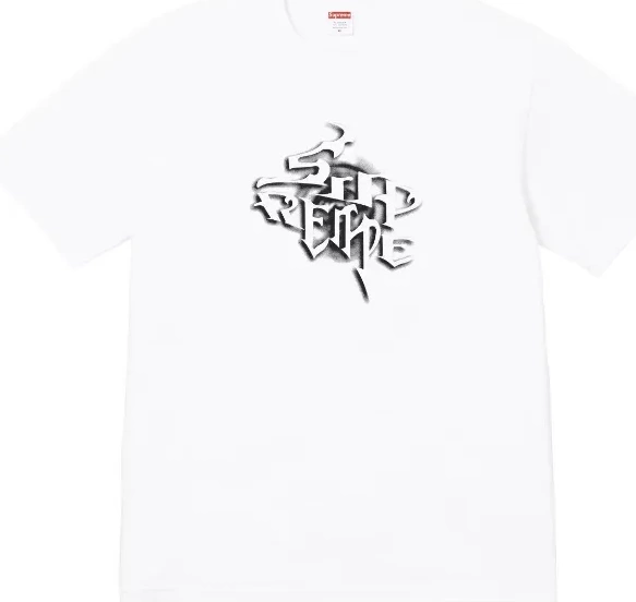 L white in WEEK18 black S T-shirt XL 24FW letter printed and M 0815